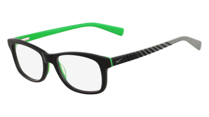 Nike Sonnenbrille mit zweifärbiger Fassung in grün und schwarz