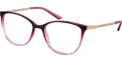 ELLE Brille mit rotem Rahmen