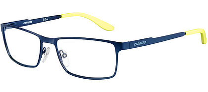 Carrera Brille mit gelben Bügeln